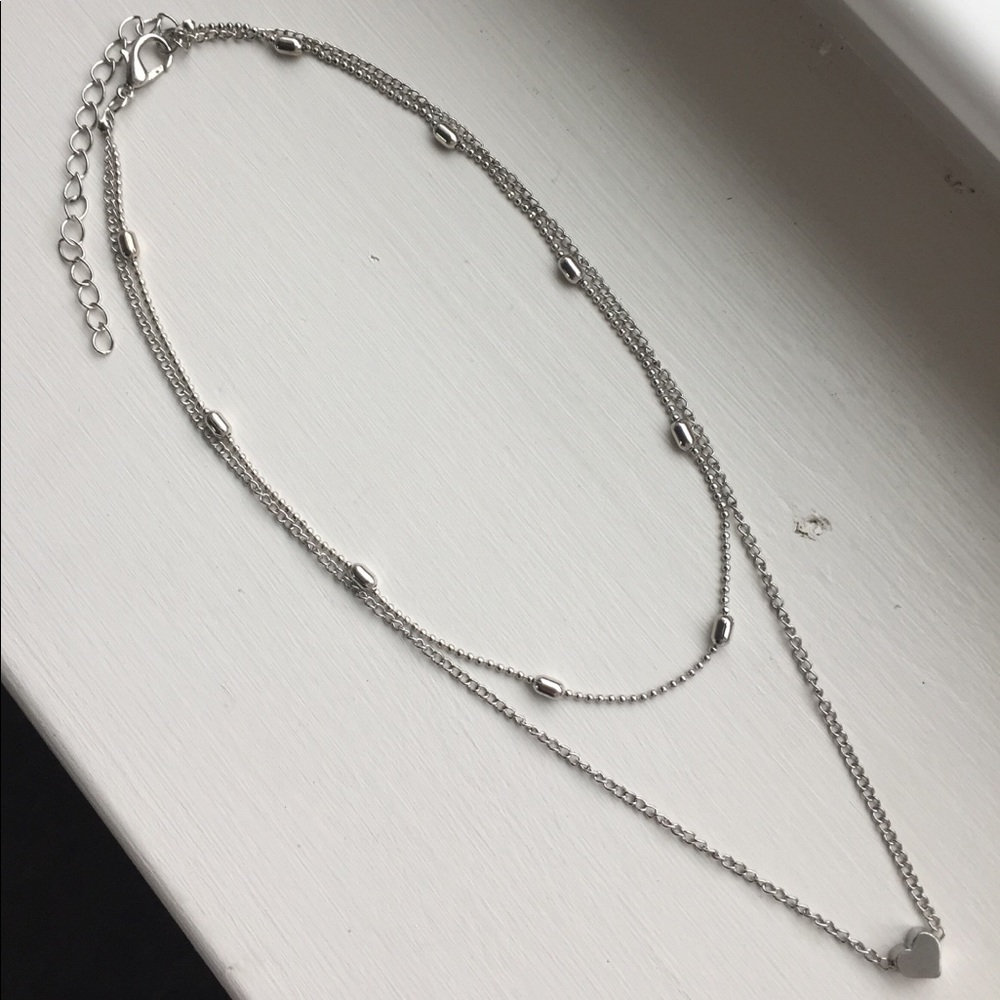 ⚜️𝟯𝟬%𝗢𝗙𝗙 𝗯𝘂𝗻𝗱𝗹𝗲𝘀 𝟯+⚜️ NEW 2 Layered Tiny Heart Charm Beaded Choker - Picture 9 of 15